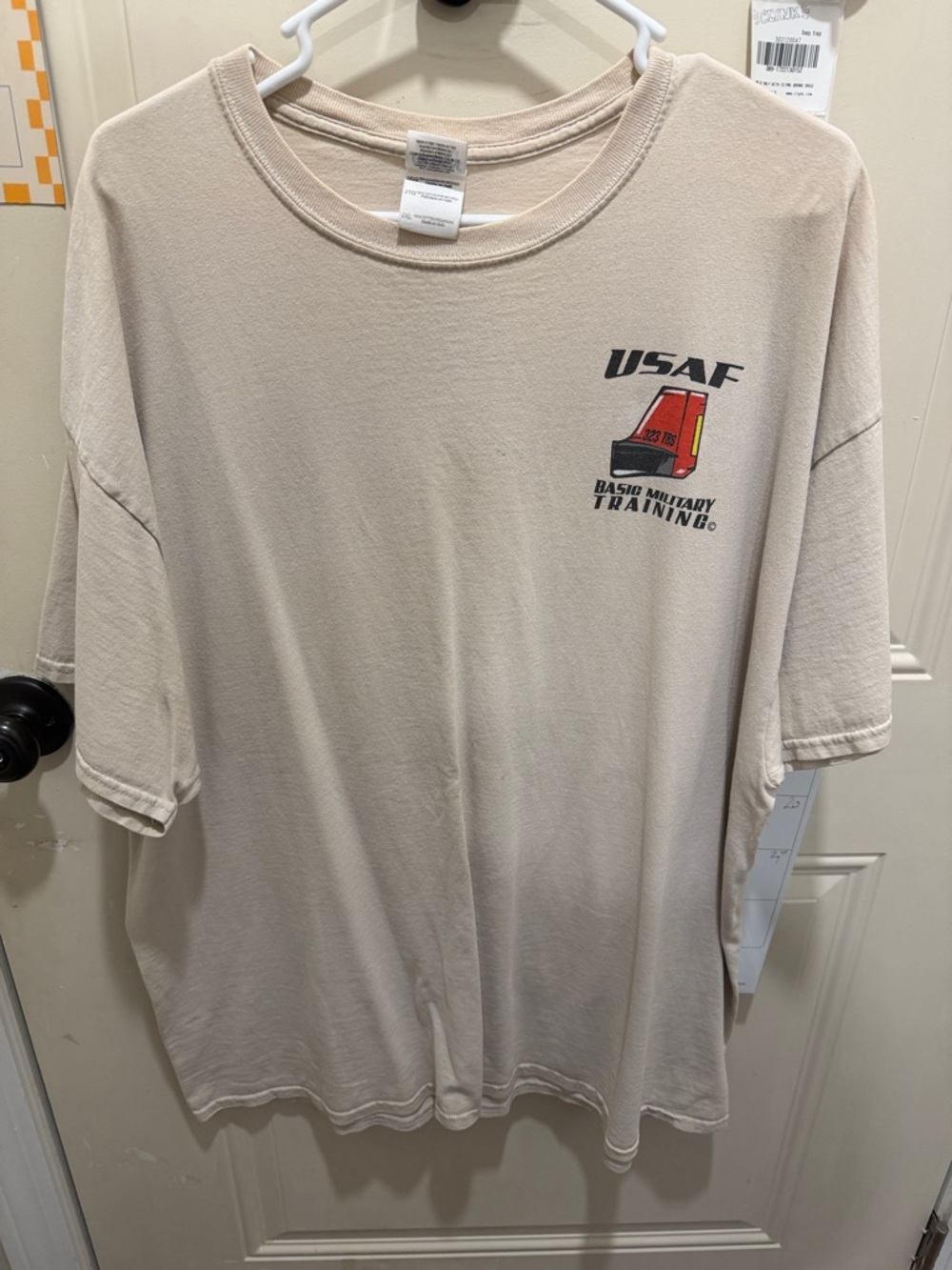 Gildan Beige USAF Short-Sleeve Graphic Tee